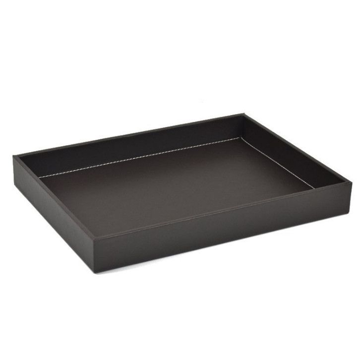2019 PU Leather Serving Tray Decorative Rectangular Tray Serve For Food