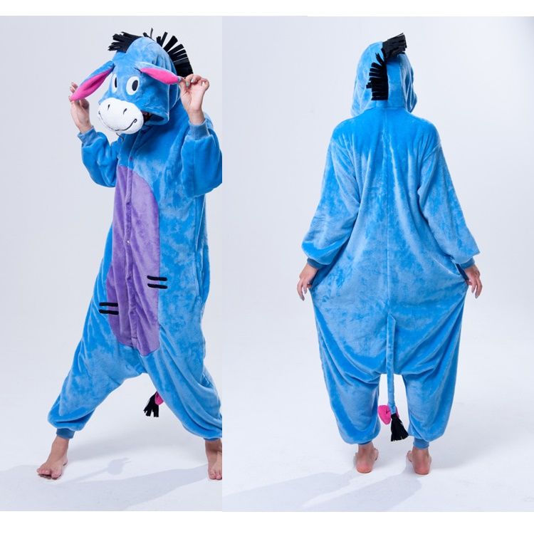 Funny Donkey Animal Onesies Adult Onesies Costume Pyjamas Women Ladies