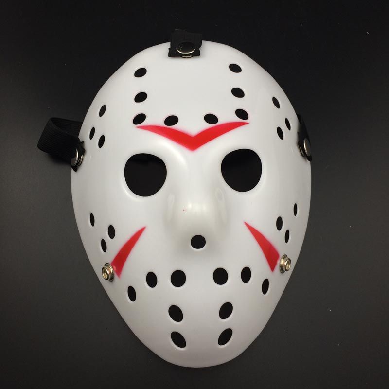 White Red Jason Mask Halloween Party Scary Mask Cosplay Full Face Mask Jason Vs Friday Horror