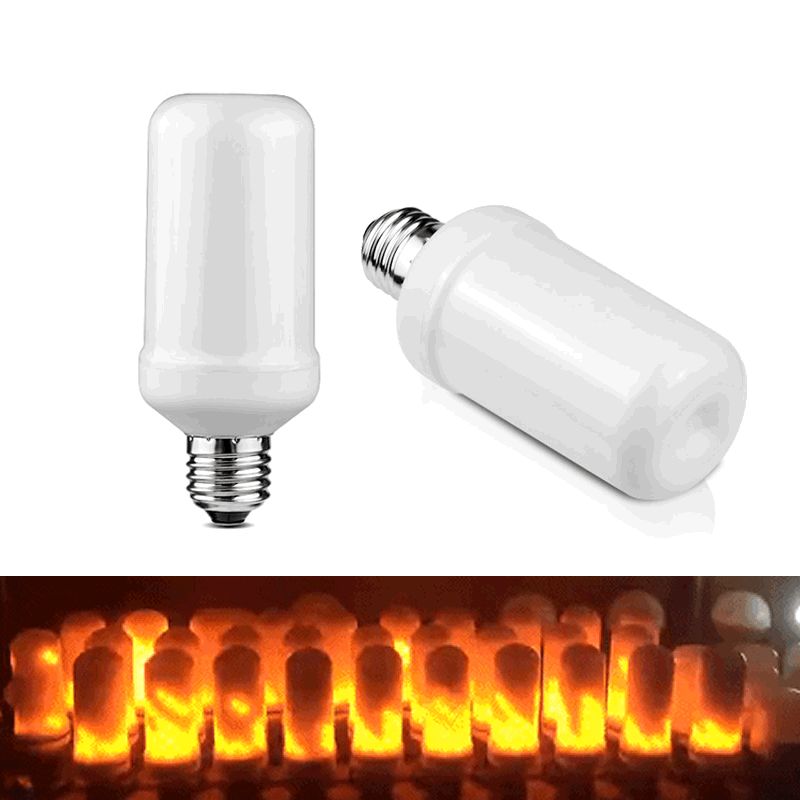 Led Flame Effect Fire Bulb Light 7w 3 Modes E26 E27 Base Flickering Emulation Ac95 265v Pumpkin Day Decoration Night Bulbs Online 1157
