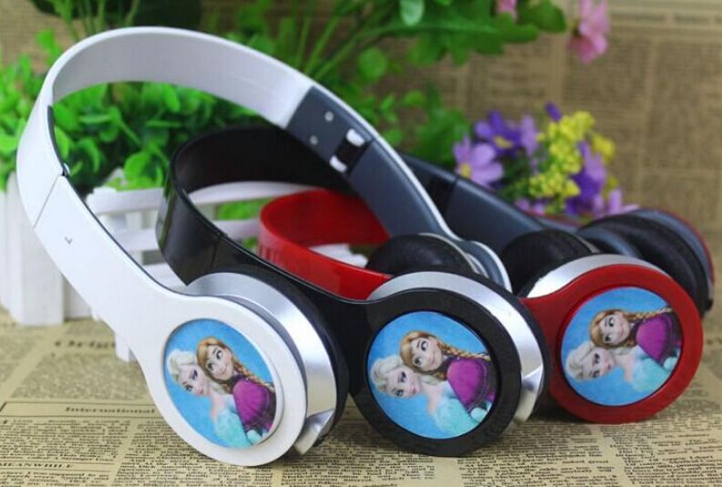 Frozen Princess Anna Elsa Headset Headphone Kids Cartoon Olaf Headband