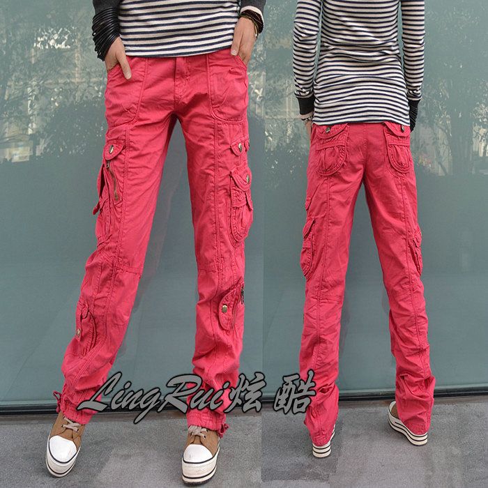 wide leg army green pants