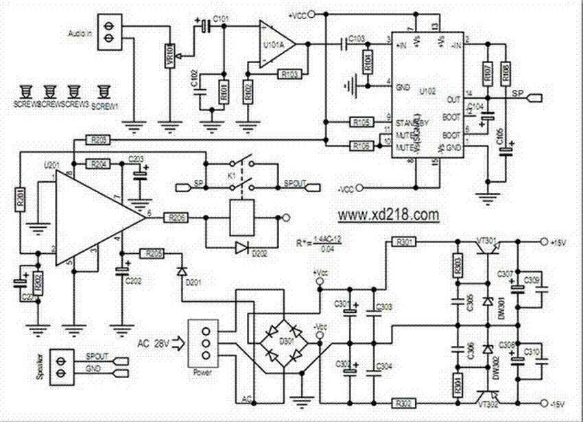 100W TDA7294 Mono Audio Power Amplifier Board KA5532 AEC04 Amplifier