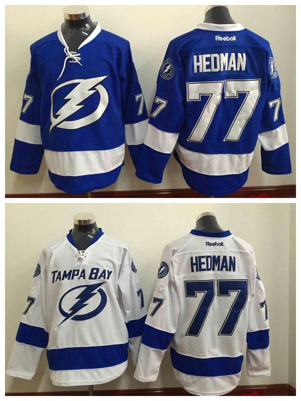 2019 Cheap 77 Victor Hedman Tampa Bay Lightning Jersey Brand New Blue