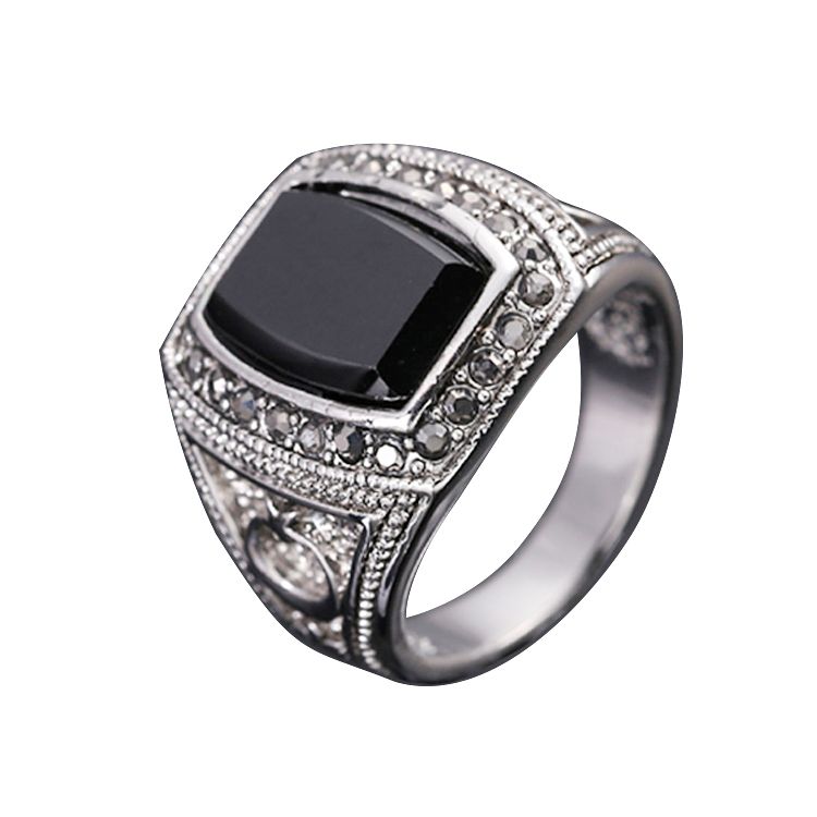 2018 Fg Size 8 11 Fashion Men Jewelry Moon & Star Design 18k White ... 2018 Fg Size 8 11 Fashion Men Jewelry Moon & Star Design 18k White ...
