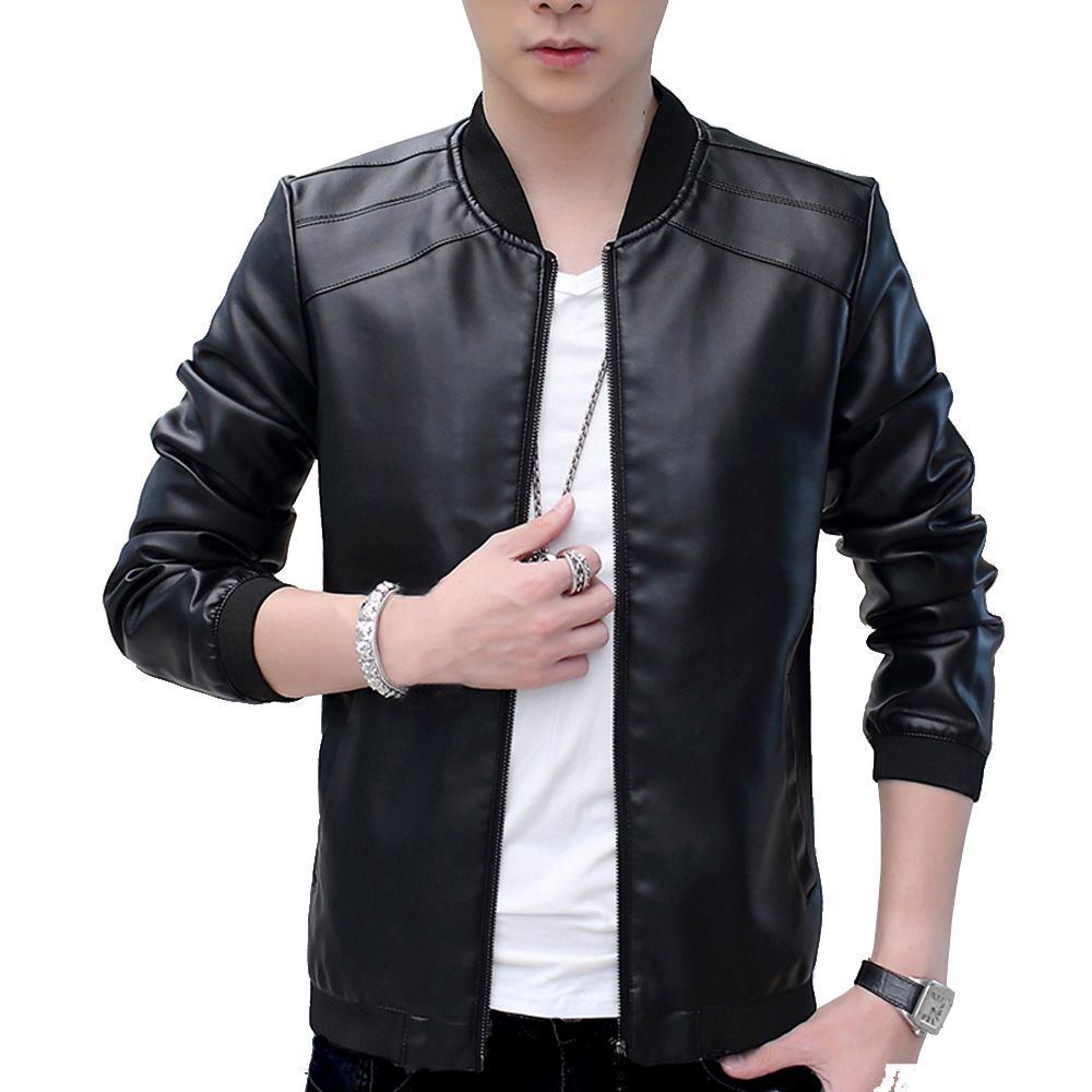 Winter Men S Retro Vintage Casual Classic Pu Faux Leather Slim Thin Winter Men S Retro Vintage Casual Classic Pu Faux Leather Slim Thin Jacket Fit Biker Motorcycle Coat Outwear Black Tops L 4xl Jackets Denim