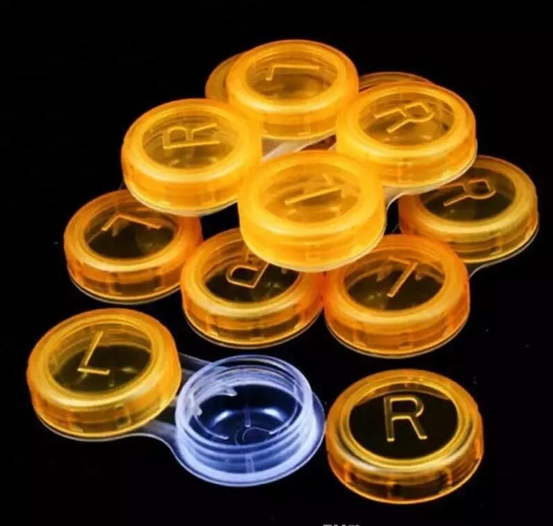 Yüksek Kaliteli Renkli Kılıf Lensler Kutu Vaka Moda Kontakt Lens Kılıf Promosyon Hediye Ücretsiz Kargo