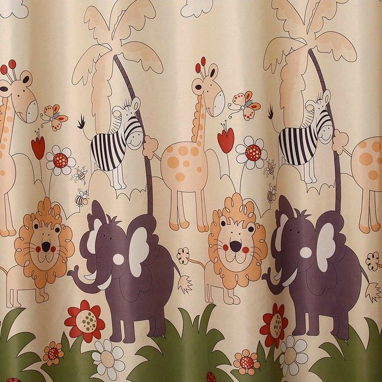 Eco Friendly Curtains For Kids Cartoon Curtains Tulle Sheer