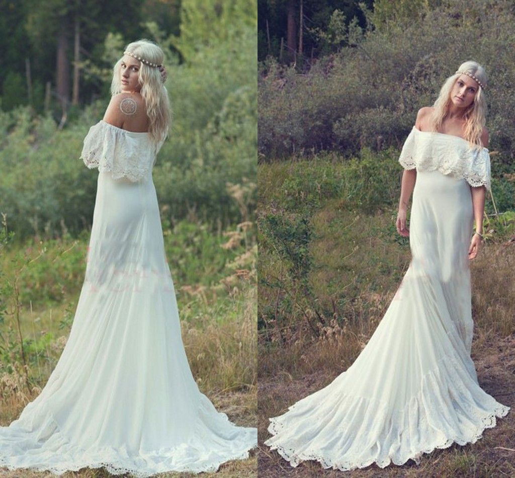 hippie inspired wedding dresses