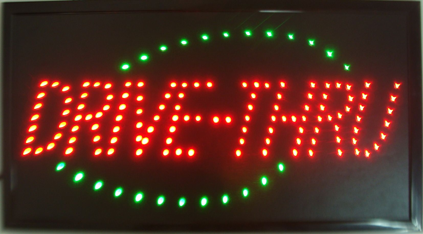 neon drive thru sign neon drive thru sign