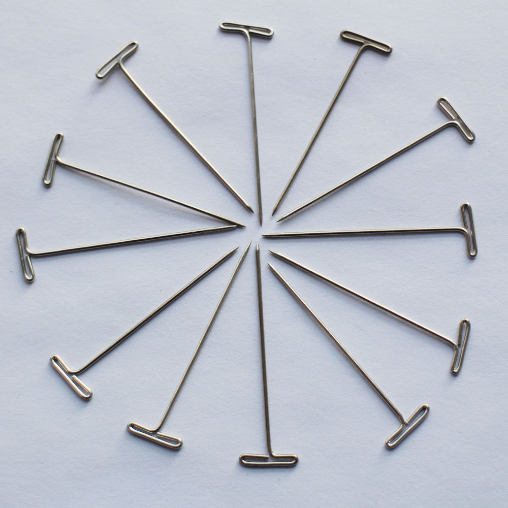 T Pins For Wig Toupees Hair Weaving Making Fixed On Canvas Block Head T