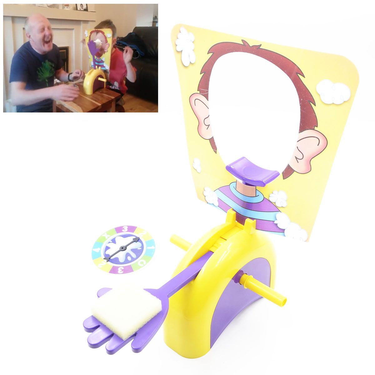 New Christmas Party Birthday Pie Face Game Cream Hit Face Home Parent