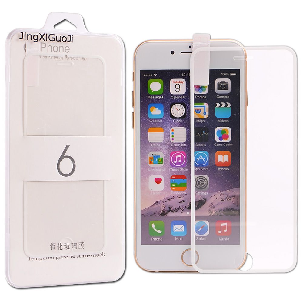Full Screen Premium Tempered Glass Sticker Screen Protector For IPhone
