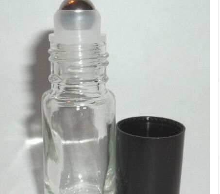 리필 가능 두꺼운 5ml MINI ROLL ON 투명 GLASS BOTTLES ESSENTIAL OIL 스틸 메탈 롤러 볼 향수 PERFUME
