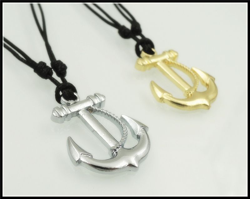 Wholesale 2016 New Gold Plated Anchor Pendant Neckacle Trendy Nautical