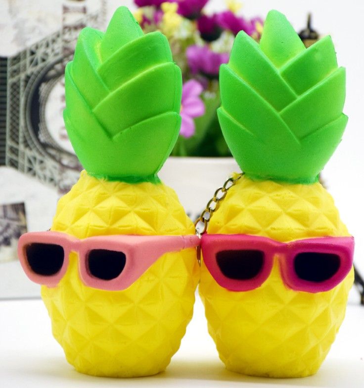 pineapple squishy with sunglasses