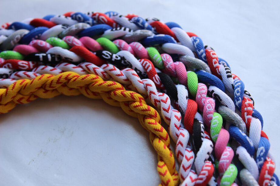 Wholesale New Titanium Braided Baseball Necklace Tornado SPORTS