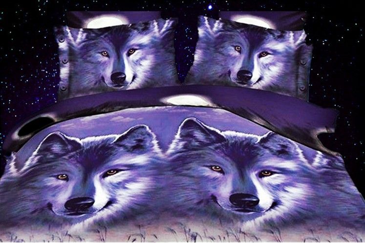 3d Wolf Bedding Sets Queen Full Size Bedspreads Quilt Duvet Cover 3d Wolf Bedding Sets Queen Full Size Bedspreads Quilt Duvet Cover Bed In A Bag Sheet Double Animal Print Bedroom Linen 2018 Comforter Pink