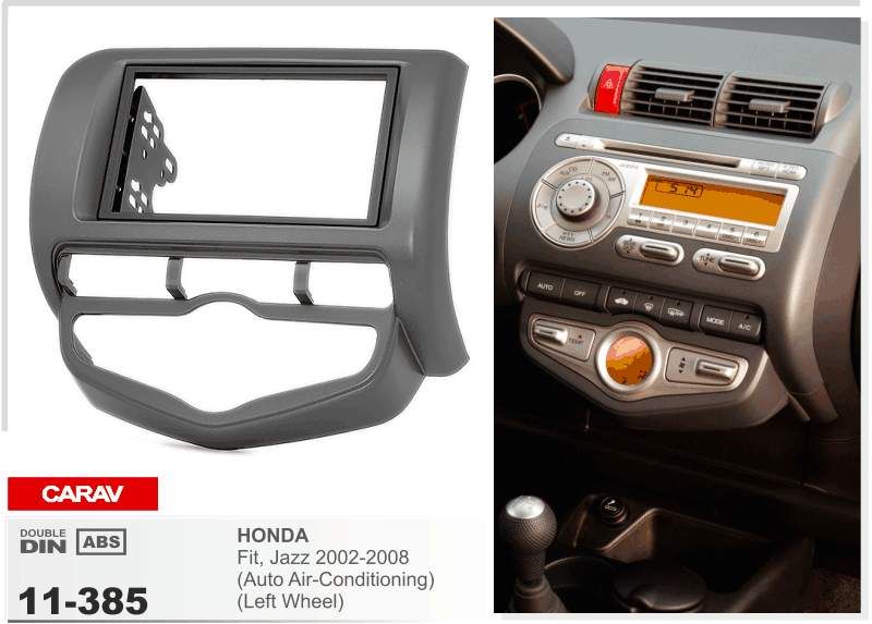 Carav 11 385 Top Quality Radio Fascia For Honda Fit Jazz Auto Air