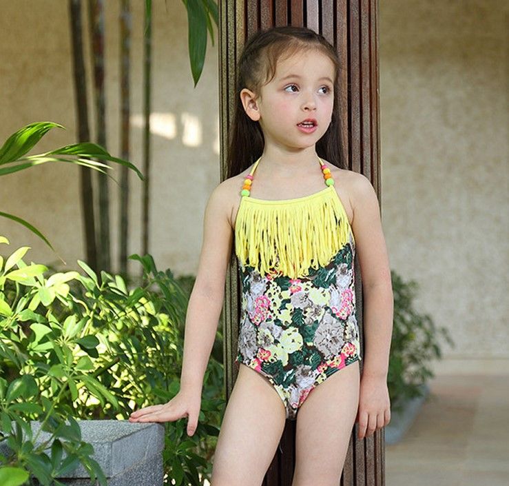 2018 Girl Children One Piece Swimsuit 2016 Summer Cute ...