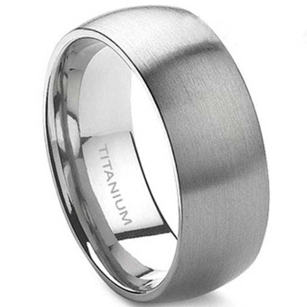 2019 8MM Size 7 15 Pure Titanium Ring Brushed Wedding School Engagement Men Classic Graduation