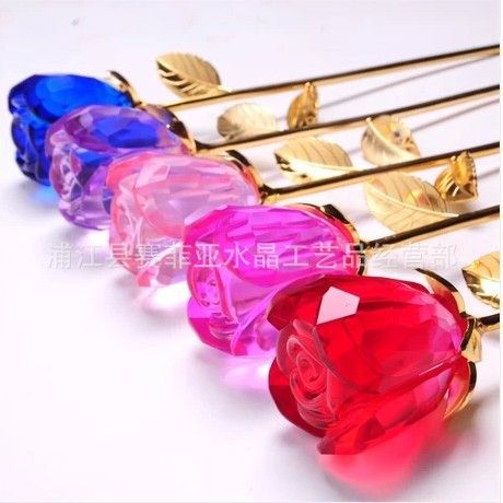 2018 crystal rose ornaments to send his girlfriend wife birthday