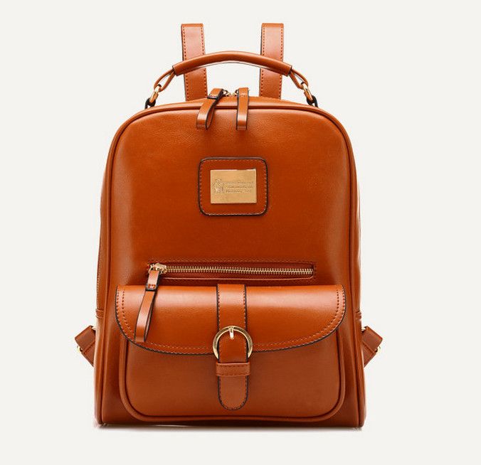 Leather Backpacks Korea Backpacks Plain School Bags Travel Backpack