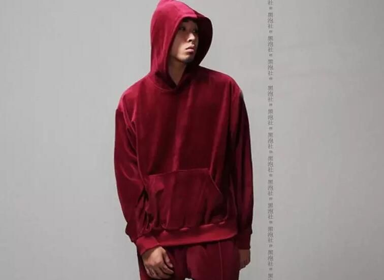 Acquistare New Fashion Uomo Donna Hip Hop Velluto Di Velluto Pullover Tuta  Kanye Felpa Con Cappuccio Streetstyle Casual Felpa Uomo Donna Economico |  Consegna Veloce E Qualità | It.Dhgate