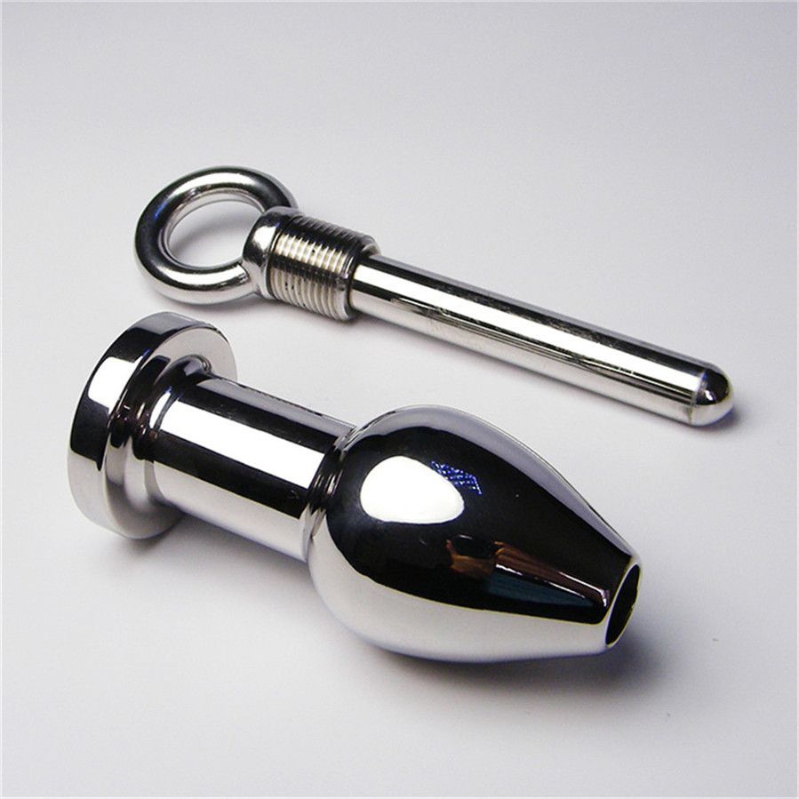 Stainless Steel Metal Flush fort Anus Bolt Chrysanthemum Backyard Anal Cleaning Lock Adult Toys For Men Products Sale a535 Lesbian Toys Toys