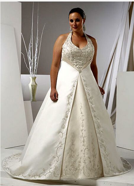 Halter Top Wedding Dresses Plus Size 10