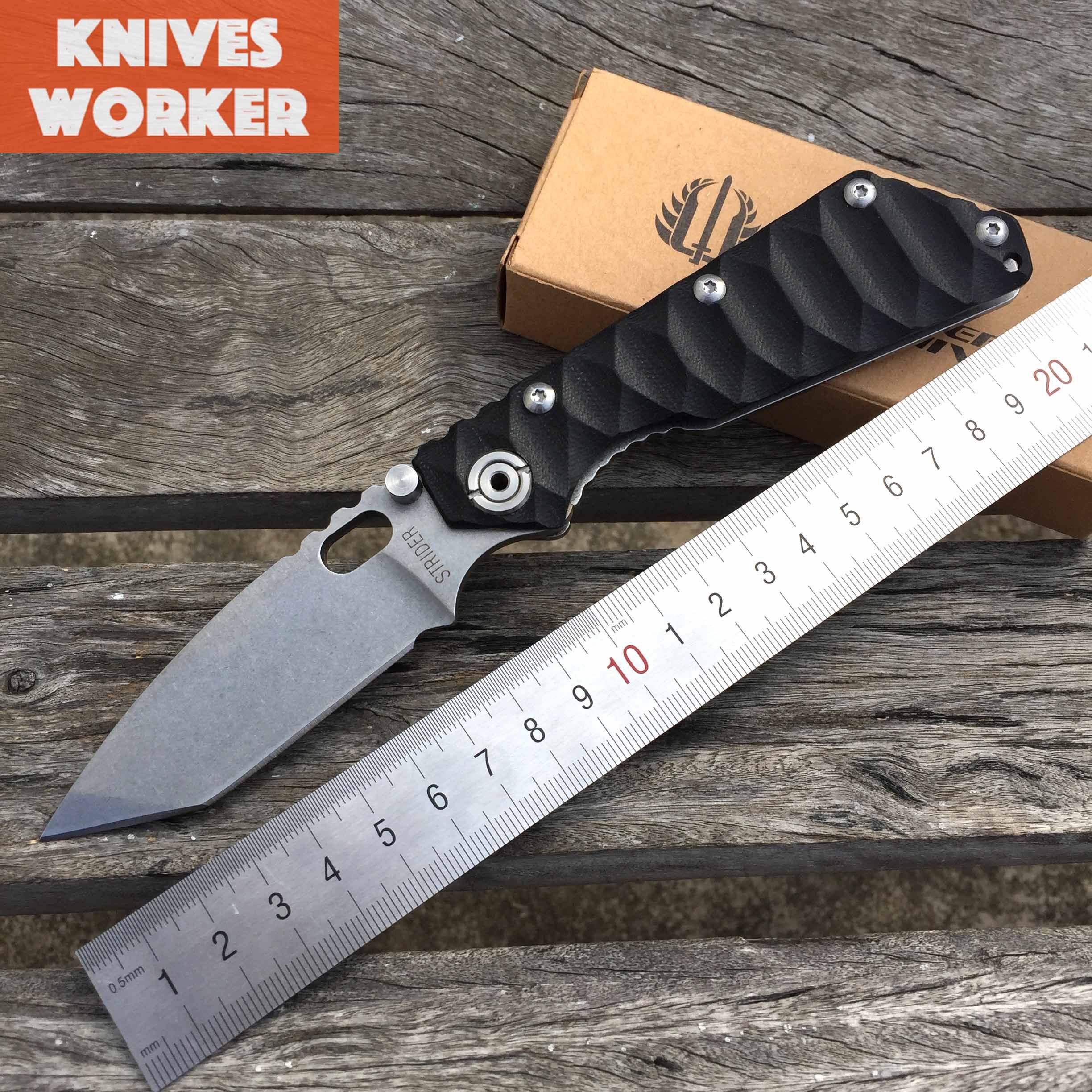 strider knives smf gg black tactical folding knife strider knives smf gg black tactical folding knife