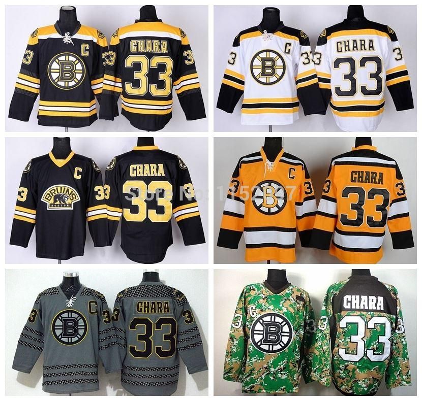 2018 2015 Cheap Ice Hockey Boston Bruins Zdeno Chara Jersey 33 Third Bear Alternate Black