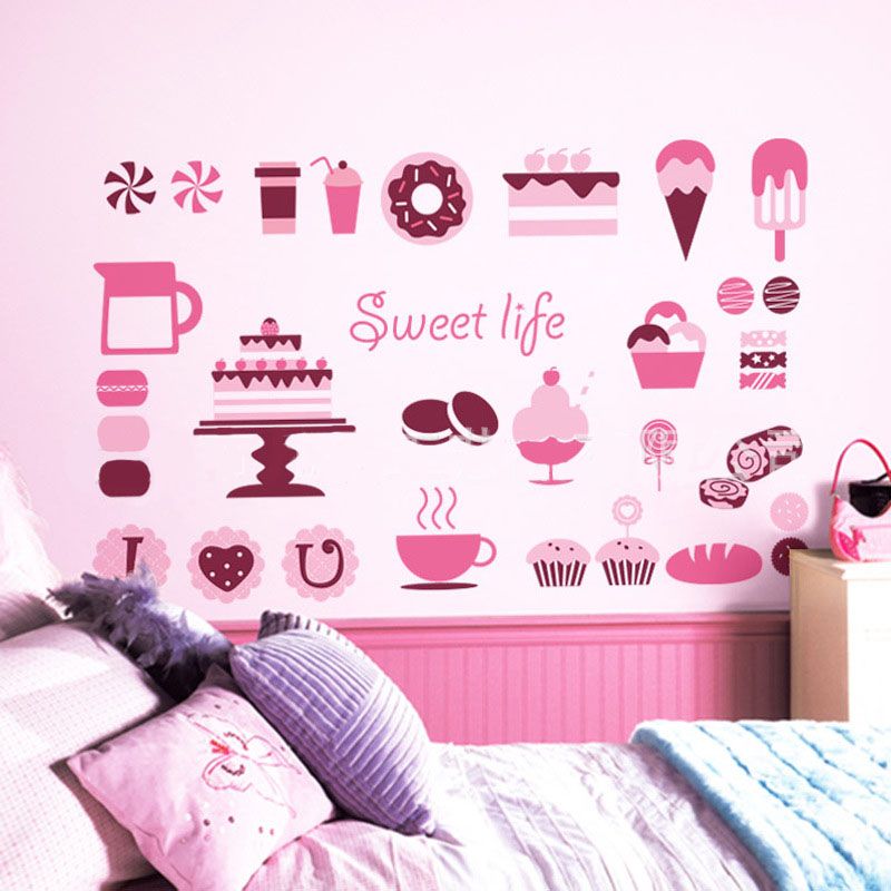 Cupcake Wall Art cup cake coffee wall art mural glass window showcase decoration Cupcake Wall Art cup cake coffee wall art mural glass window showcase decoration