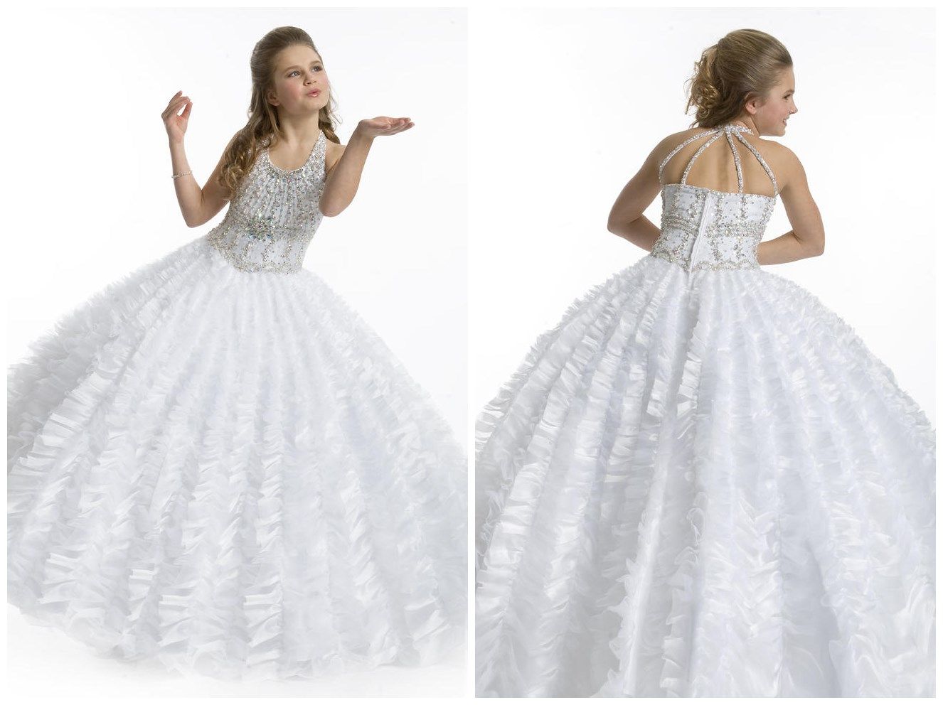 first communion dresses puffy white