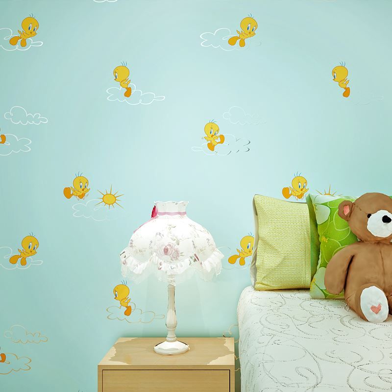 Kids Bedroom Background korean children's room bedroom wallpaper non woven fabric printing Kids Bedroom Background korean children's room bedroom wallpaper non woven fabric printing