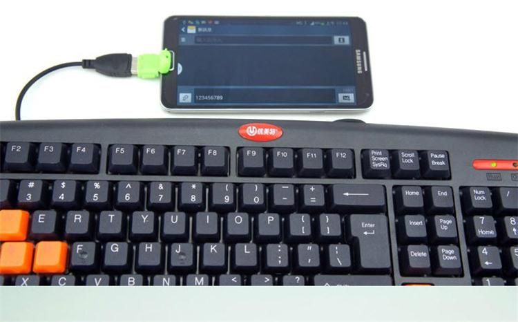 스마트 폰을위한 USB OTG 어댑터 안드로이드 로봇 모양 OTG 어댑터에 마이크로 USB, 휴대 전화 연결 USB 플래시 / 마우스 / 키보드 유니버설 SY