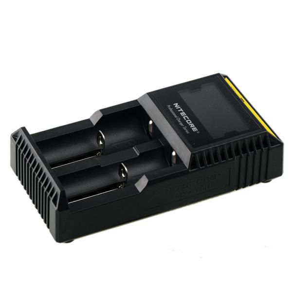 Оригинальный Nitecore D2 LCD Digicharger Универсальный интеллектуальный зарядное устройство для 18650 14500 16340 18350 Li-Ion Ni-MH Батарея US / EU / UK Plug