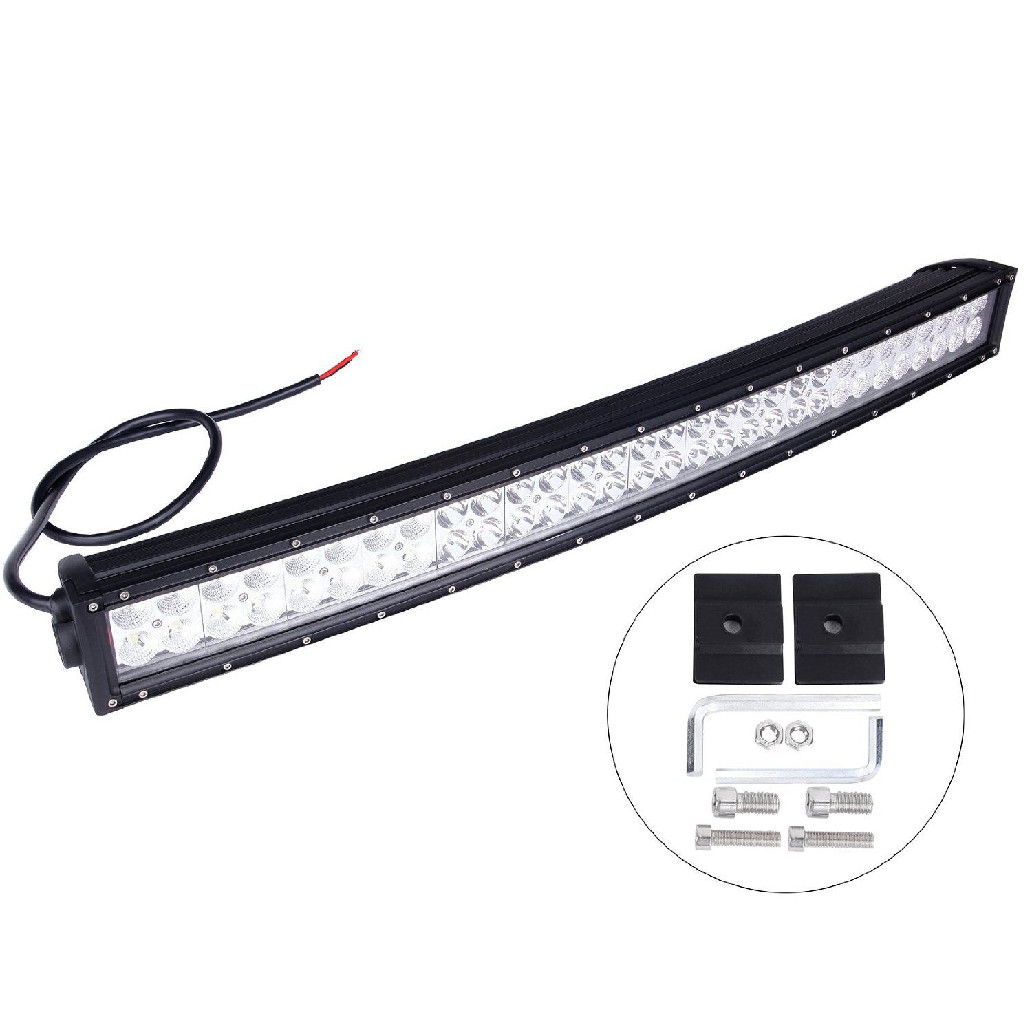30'' CREE 180w Curved LED Light Bar Off Road Combo Beam 9 32V 180W LED