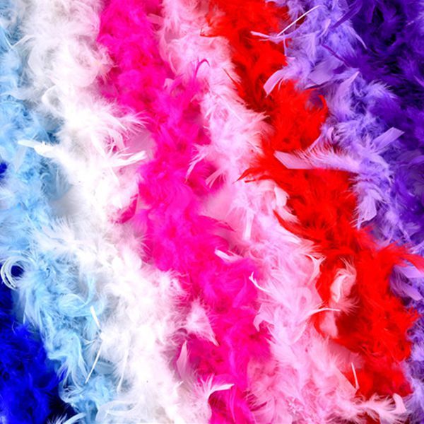 Fluffy Feather Boa 1920'S Flapper 6ft Feather Boa Deluxe Marabou Boa