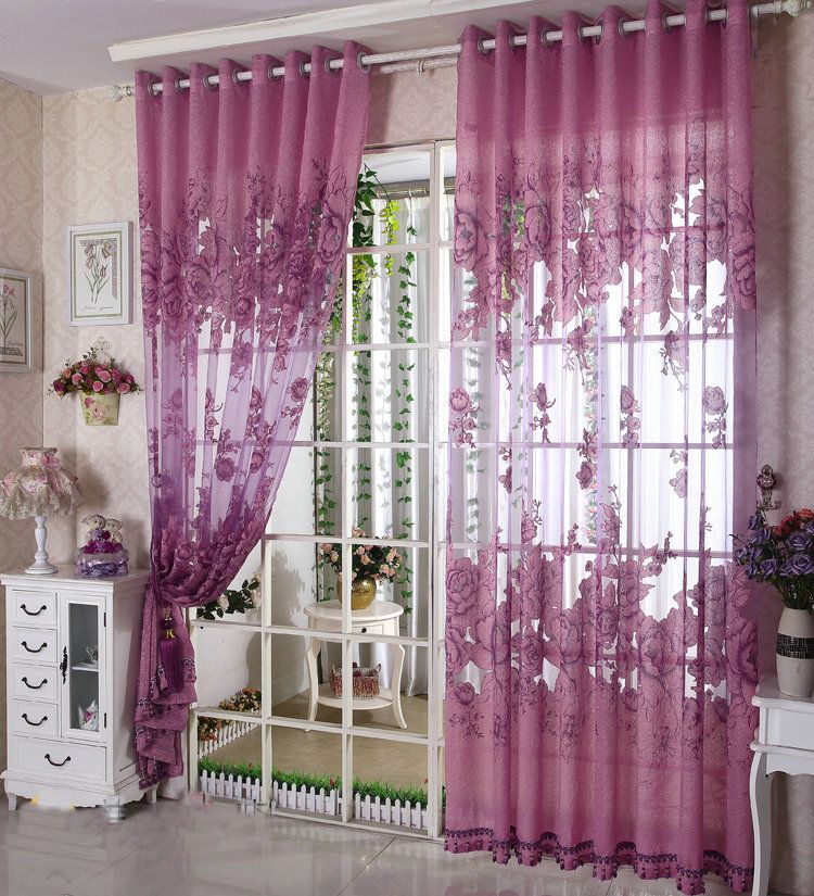 2021 Quality Fashion Luxury Curtain For Living Room Tulle + 100% ...