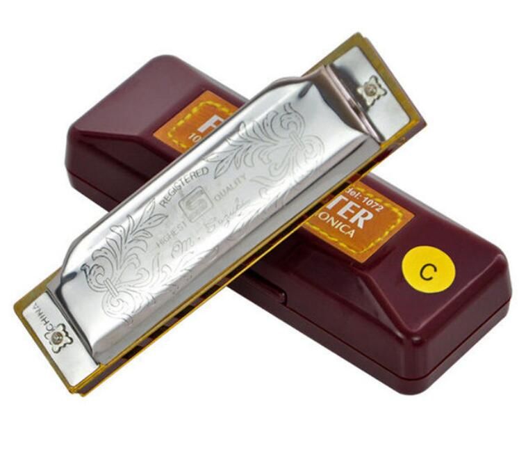 Folkmaster 1072 Standard Beginner Diatonic Blues Harmonica