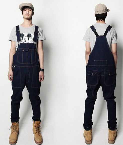 Jeans Bib Overalls Man Foto 18