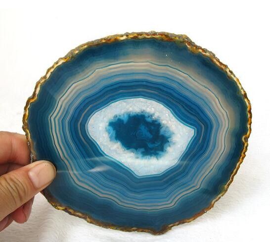 blue agate slice