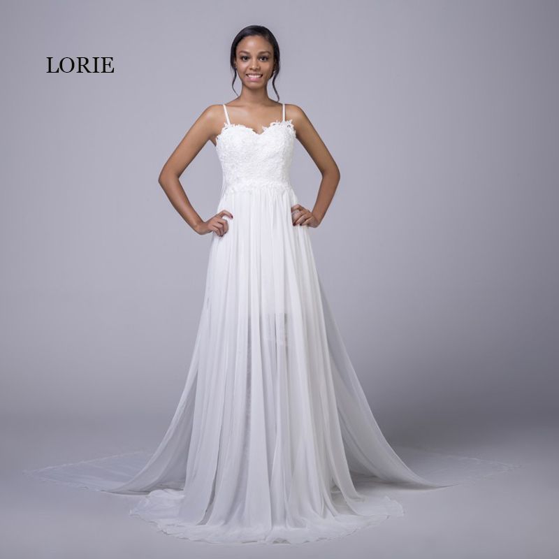 Discount Beach Wedding Dress Cheap Princess Backless Spaghetti Strap Discount Beach Wedding Dress Cheap Princess Backless Spaghetti Strap