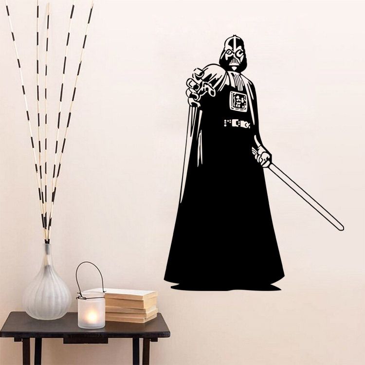 Star Wars Wall Decals Darth Vader Vinyl Sticker Boys Bedroom Wall Decor