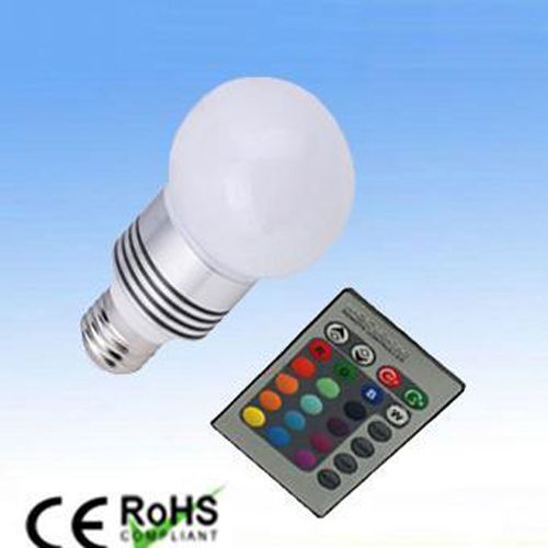 Remote Control Rechargeable LED Bulb Light With No Hazardous To Enviroment And Eyes Protected ...