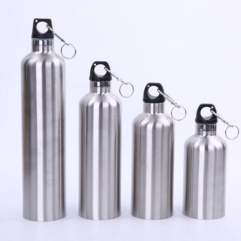 Insulated Water Bottle Bicycle Cycling Water Cup Kettle with Holder Rack New US