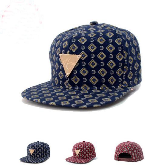 New Korean Floral Caps Cheap Snapback Cap For Women Boy Triangle Logo