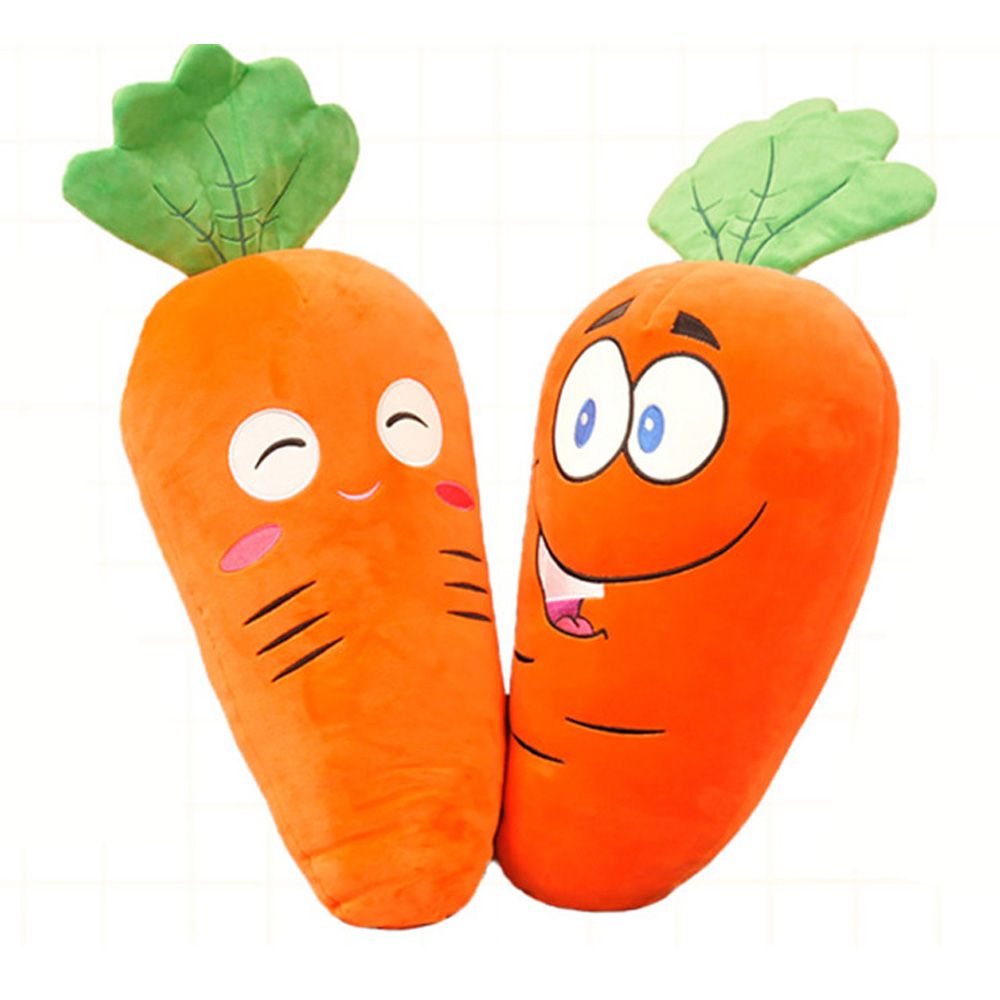 2018 stuffed vegetables carrot plush toy big soft amime smilling