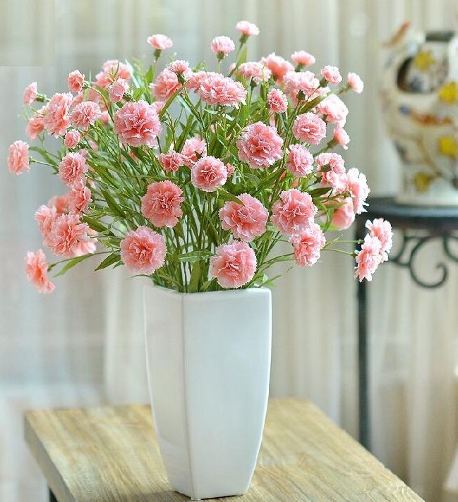 Artificial Carnations Artificial Silk Flower Carnation Mother's Gift